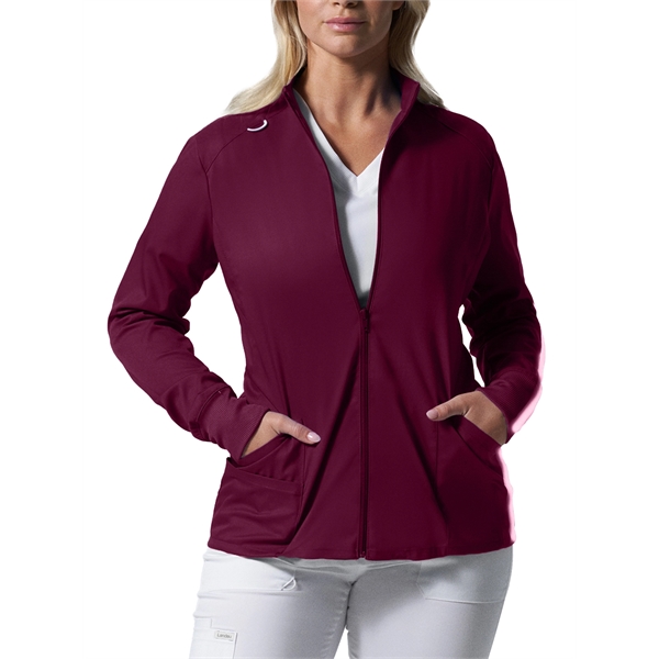 Landau - ProFlex - Women's 3-Pocket Mock Neck Zip-Front S... - Landau - ProFlex - Women's 3-Pocket Mock Neck Zip-Front S... - Image 7 of 9