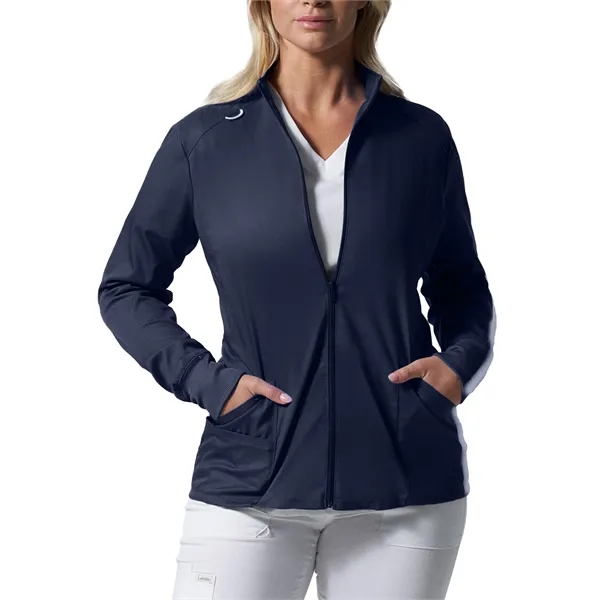 Landau - ProFlex - Women's 3-Pocket Mock Neck Zip-Front S... - Landau - ProFlex - Women's 3-Pocket Mock Neck Zip-Front S... - Image 8 of 9