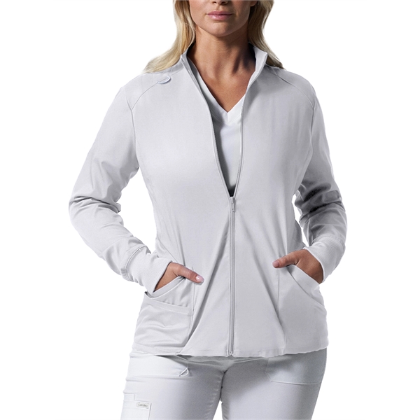 Landau - ProFlex - Women's 3-Pocket Mock Neck Zip-Front S... - Landau - ProFlex - Women's 3-Pocket Mock Neck Zip-Front S... - Image 9 of 9