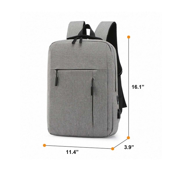 Laptop Backpack with USB Charging Port - Laptop Backpack with USB Charging Port - Image 3 of 3