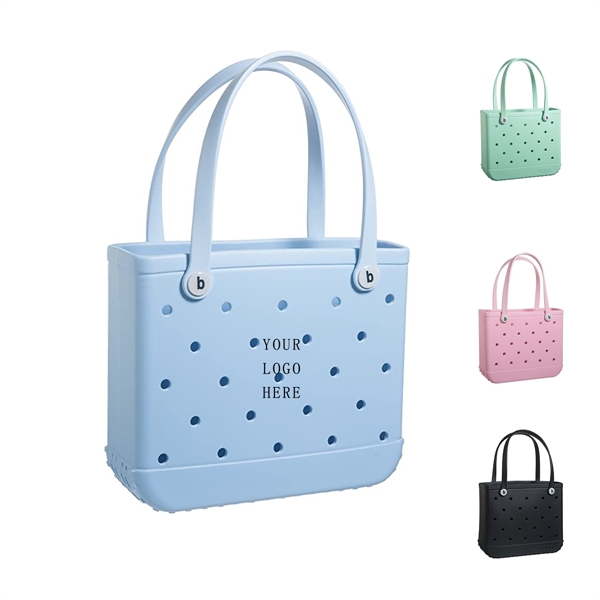 Waterproof Washable Beach Sports Tote Bag With Holes - Waterproof Washable Beach Sports Tote Bag With Holes - Image 0 of 1