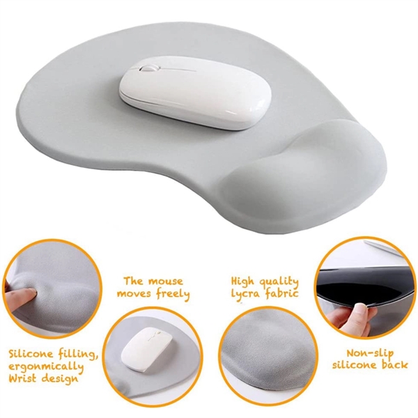 Office Mousepad with Gel Wrist Support - Office Mousepad with Gel Wrist Support - Image 1 of 2