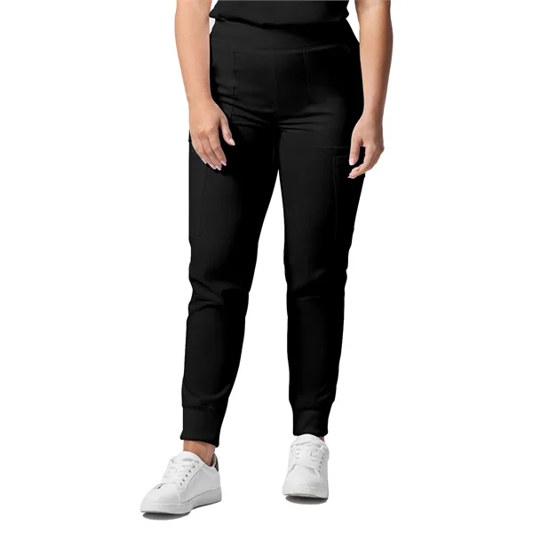 Landau - ProFlex - Women's Six-Pocket Mid-Rise Elastic-Ba... - Landau - ProFlex - Women's Six-Pocket Mid-Rise Elastic-Ba... - Image 0 of 25