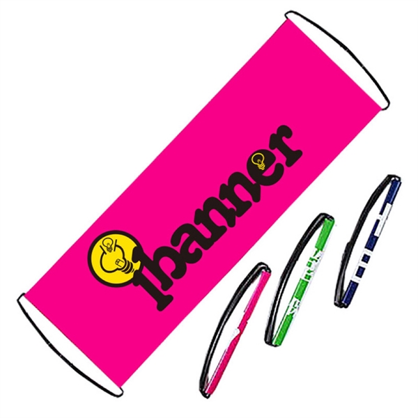 9.5"X27.5" Cheering Retractable Hand Roll Banners - 9.5"X27.5" Cheering Retractable Hand Roll Banners - Image 1 of 2