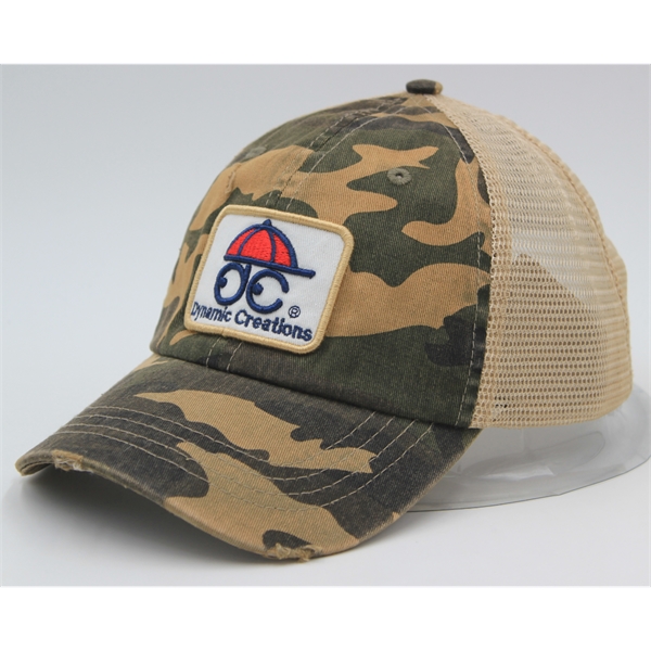 Trucker ca6 Panel Washed Pigment Dyed Soft Mesh Back - Trucker ca6 Panel Washed Pigment Dyed Soft Mesh Back - Image 0 of 11
