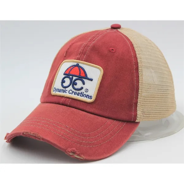 Trucker ca6 Panel Washed Pigment Dyed Soft Mesh Back - Trucker ca6 Panel Washed Pigment Dyed Soft Mesh Back - Image 4 of 11