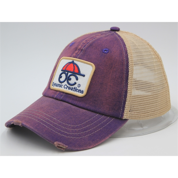 Trucker ca6 Panel Washed Pigment Dyed Soft Mesh Back - Trucker ca6 Panel Washed Pigment Dyed Soft Mesh Back - Image 7 of 11
