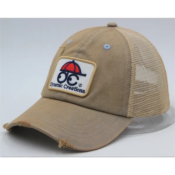 Trucker ca6 Panel Washed Pigment Dyed Soft Mesh Back - Trucker ca6 Panel Washed Pigment Dyed Soft Mesh Back - Image 9 of 11
