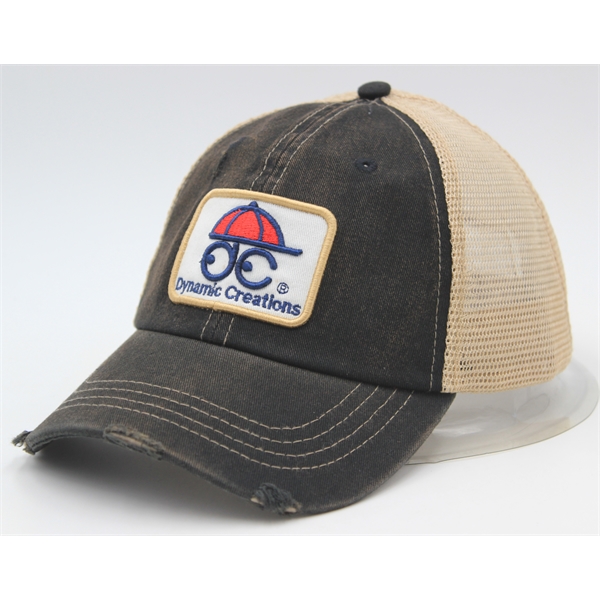 Trucker ca6 Panel Washed Pigment Dyed Soft Mesh Back - Trucker ca6 Panel Washed Pigment Dyed Soft Mesh Back - Image 10 of 11