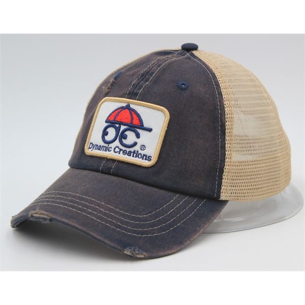 Trucker ca6 Panel Washed Pigment Dyed Soft Mesh Back - Trucker ca6 Panel Washed Pigment Dyed Soft Mesh Back - Image 11 of 11