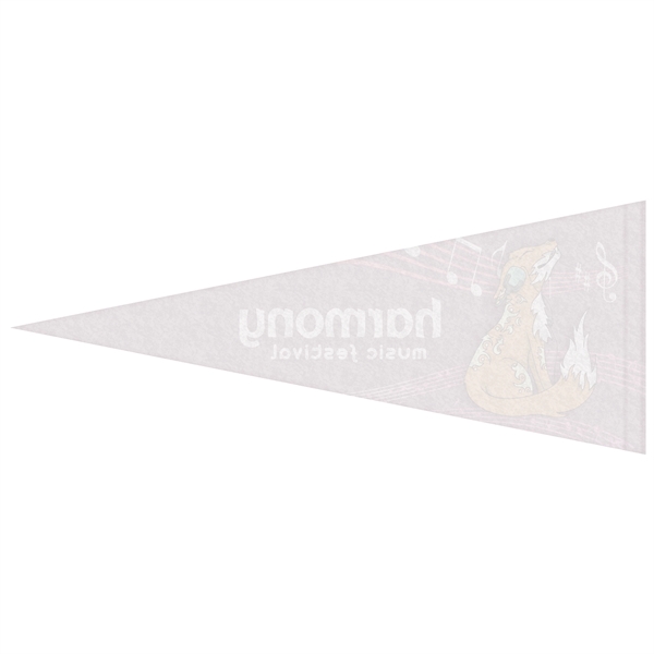 4" x 10" Custom Printed Soft Felt Pennant - 4" x 10" Custom Printed Soft Felt Pennant - Image 1 of 9