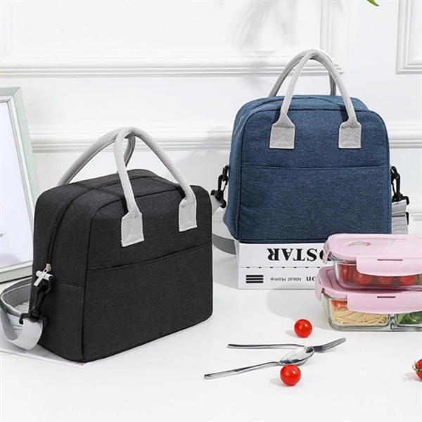 Large Aluminum Foil Thickened Insulation Cooler lunch Bag - Large Aluminum Foil Thickened Insulation Cooler lunch Bag - Image 3 of 8