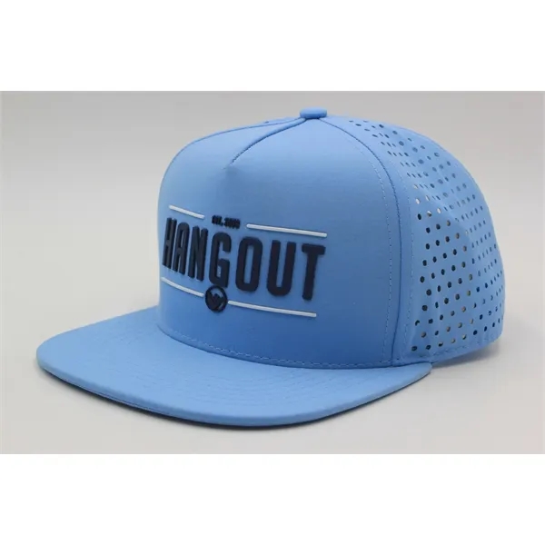 Flat Bill Snapback Trucker Cap Mesh Back,Leaser Cut - Flat Bill Snapback Trucker Cap Mesh Back,Leaser Cut - Image 1 of 1