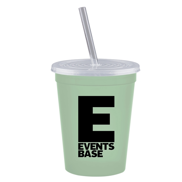 16 oz. Stadium Cup with Lid & Straw - 16 oz. Stadium Cup with Lid & Straw - Image 0 of 41