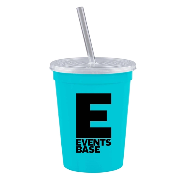 16 oz. Stadium Cup with Lid & Straw - 16 oz. Stadium Cup with Lid & Straw - Image 2 of 41