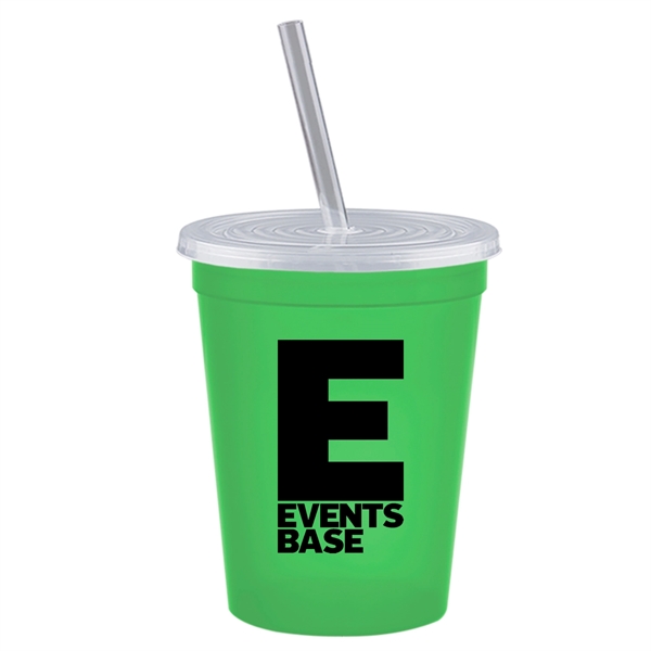 16 oz. Stadium Cup with Lid & Straw - 16 oz. Stadium Cup with Lid & Straw - Image 12 of 41