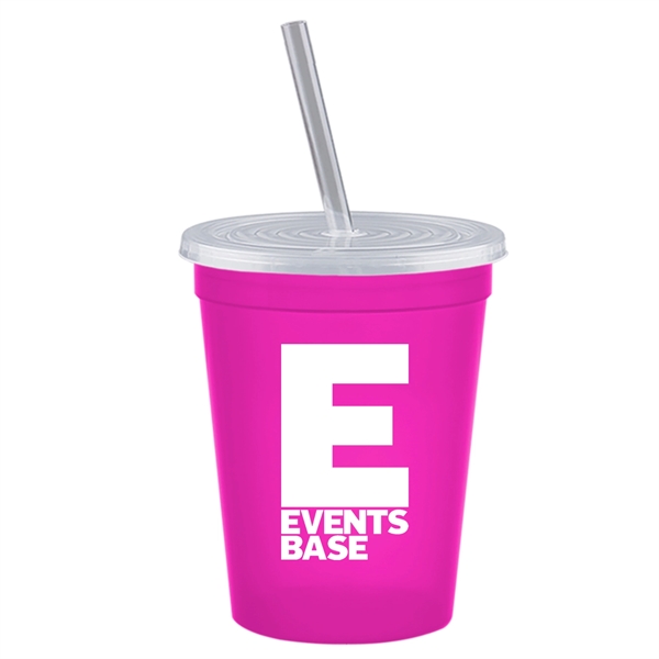 16 oz. Stadium Cup with Lid & Straw - 16 oz. Stadium Cup with Lid & Straw - Image 18 of 41