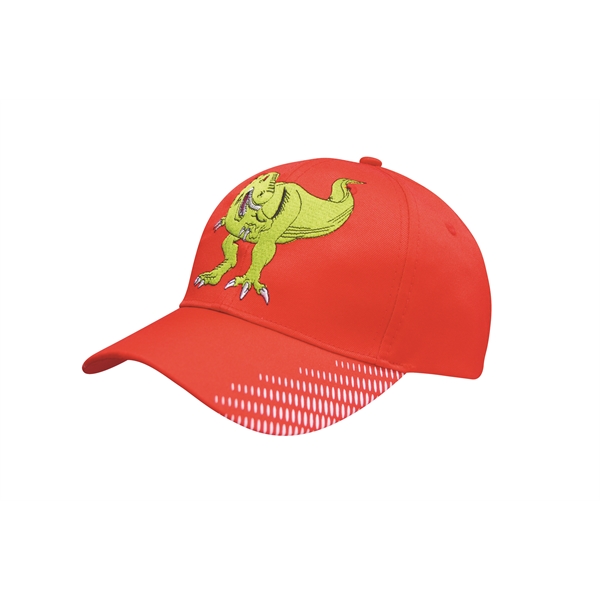 Breathable Poly Twill Cap with Peak Flash Print - Breathable Poly Twill Cap with Peak Flash Print - Image 0 of 5