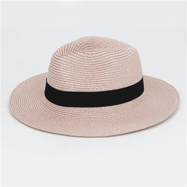 Wide Brim Straw Panama Roll up Hat - Wide Brim Straw Panama Roll up Hat - Image 4 of 6