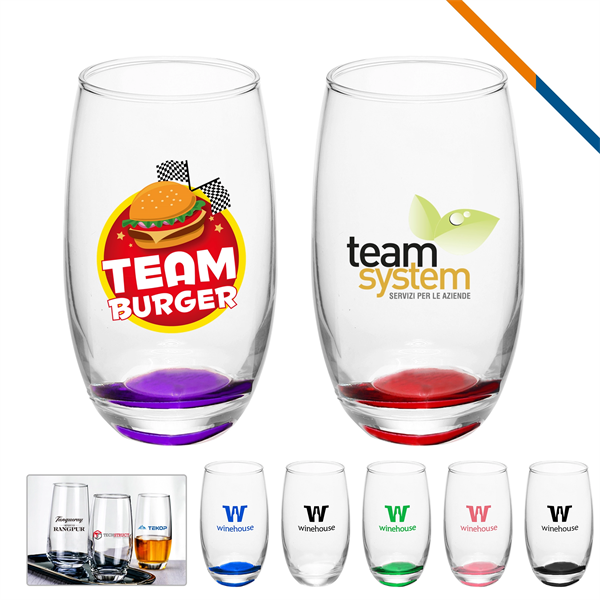 Thelma Clear Stemless Wine Glasses - 15 OZ. - Thelma Clear Stemless Wine Glasses - 15 OZ. - Image 0 of 8