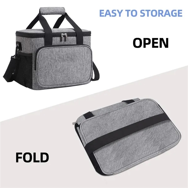 Collapsible Outdoor Camping Picnic  Insulated Cooler Bag 15L - Collapsible Outdoor Camping Picnic  Insulated Cooler Bag 15L - Image 1 of 1