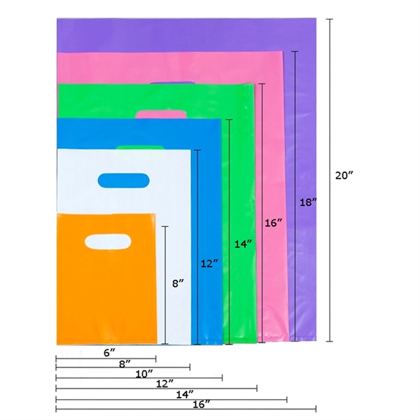 Die Cut Plastic Retail Merchandise Bag - Die Cut Plastic Retail Merchandise Bag - Image 1 of 5