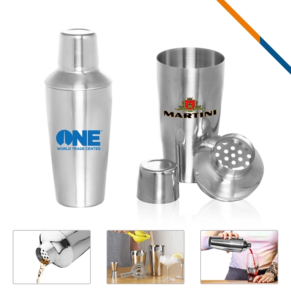 Regina Stainless Steel Cocktail Shaker - 24.6 OZ. - Regina Stainless Steel Cocktail Shaker - 24.6 OZ. - Image 0 of 3