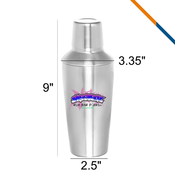 Regina Stainless Steel Cocktail Shaker - 24.6 OZ. - Regina Stainless Steel Cocktail Shaker - 24.6 OZ. - Image 2 of 3