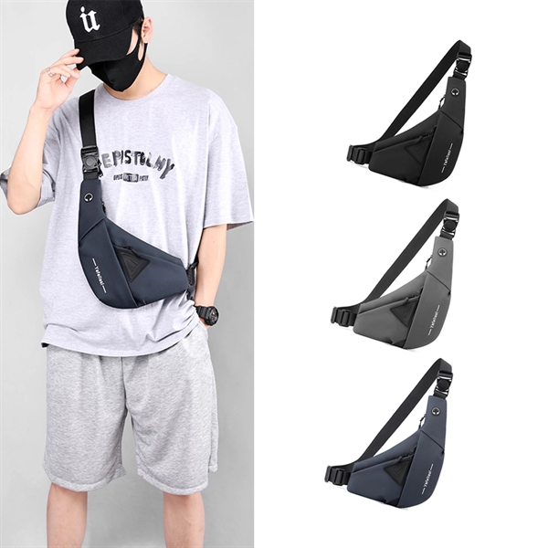 Nylon Male One-shoulder Chest Bag Crossbody Sling Backpack - Nylon Male One-shoulder Chest Bag Crossbody Sling Backpack - Image 1 of 3