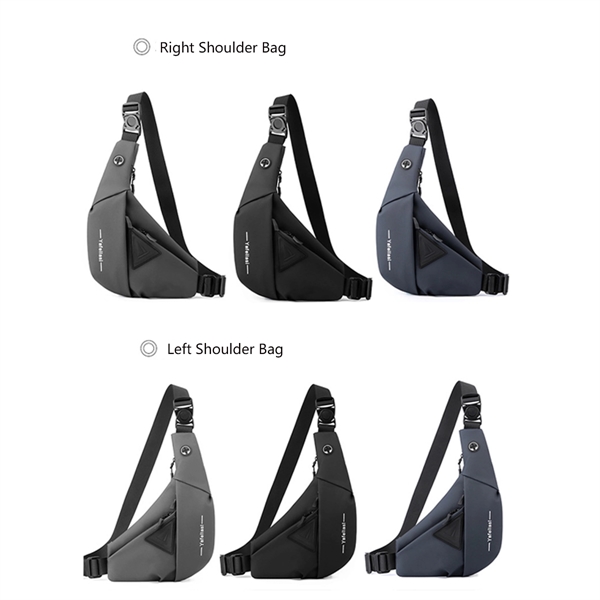 Nylon Male One-shoulder Chest Bag Crossbody Sling Backpack - Nylon Male One-shoulder Chest Bag Crossbody Sling Backpack - Image 2 of 3