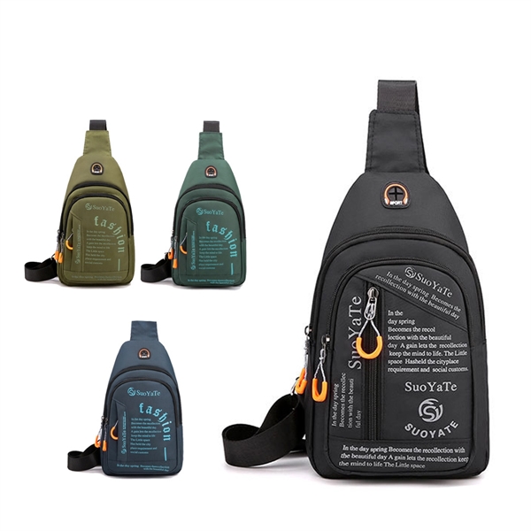 Nylon Sling Backpack Crossbody Chest Shoulder Bag - Nylon Sling Backpack Crossbody Chest Shoulder Bag - Image 0 of 5