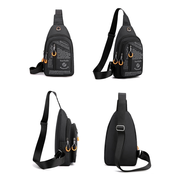 Nylon Sling Backpack Crossbody Chest Shoulder Bag - Nylon Sling Backpack Crossbody Chest Shoulder Bag - Image 1 of 5