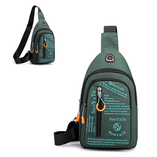Nylon Sling Backpack Crossbody Chest Shoulder Bag - Nylon Sling Backpack Crossbody Chest Shoulder Bag - Image 5 of 5