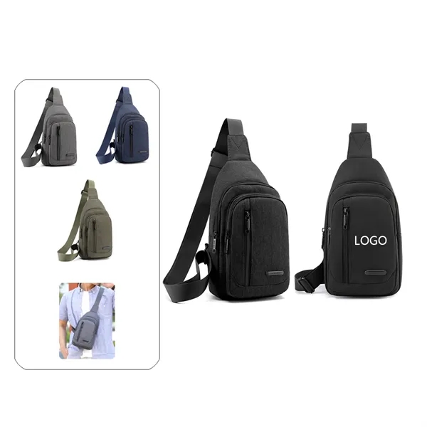 Oxford Sling Backpack Crossbody Chest Shoulder Bag - Oxford Sling Backpack Crossbody Chest Shoulder Bag - Image 0 of 6