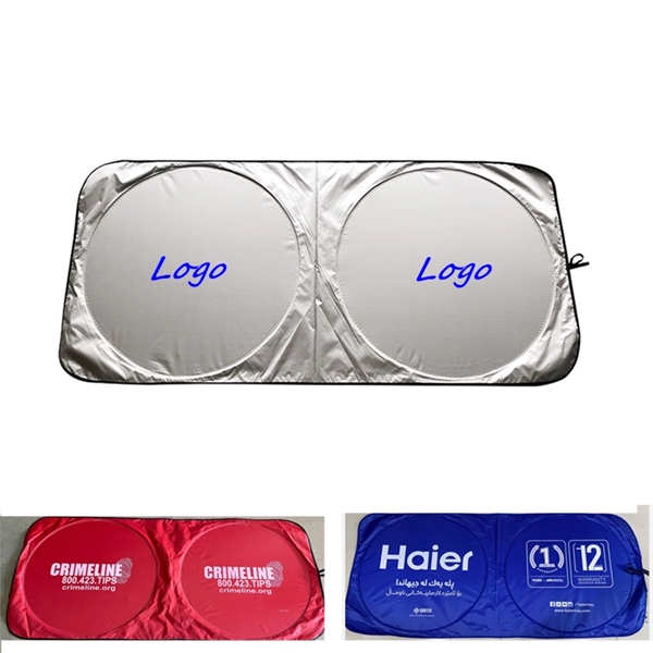 Custom Durable Car Windshield Sun Shade Visor - Custom Durable Car Windshield Sun Shade Visor - Image 1 of 5