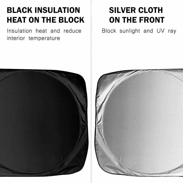 Custom Durable Car Windshield Sun Shade Visor - Custom Durable Car Windshield Sun Shade Visor - Image 4 of 5