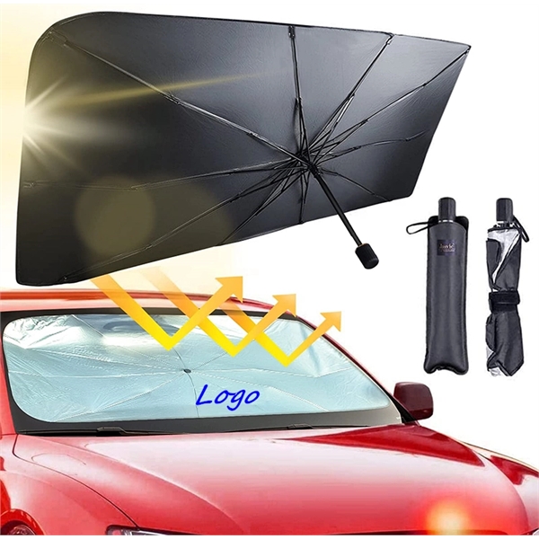 Foldable Car Windshield Sun Shade Umbrella - Foldable Car Windshield Sun Shade Umbrella - Image 0 of 5
