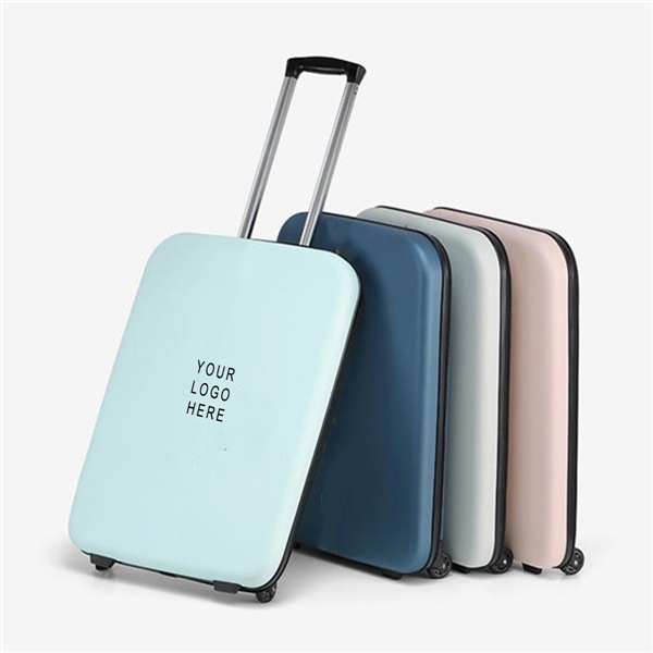 20" Expandable Collapsible Suitcase With Wheels Rolling