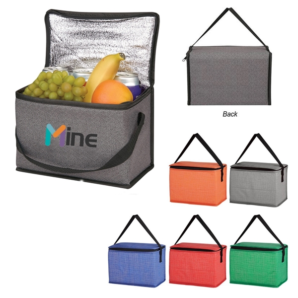 Heathered Non-Woven Cooler Lunch Bag - Heathered Non-Woven Cooler Lunch Bag - Image 0 of 2