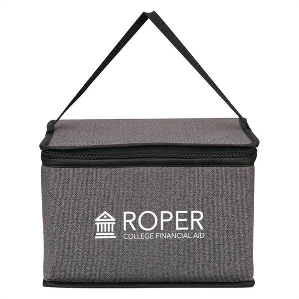 Heathered Non-Woven Cooler Lunch Bag - Heathered Non-Woven Cooler Lunch Bag - Image 2 of 2