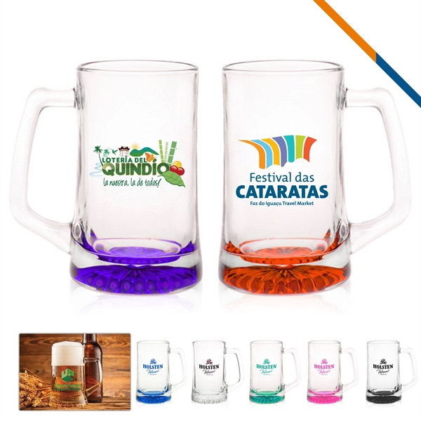 Anthea Glass Beer Mugs - 25 OZ. - Anthea Glass Beer Mugs - 25 OZ. - Image 0 of 9