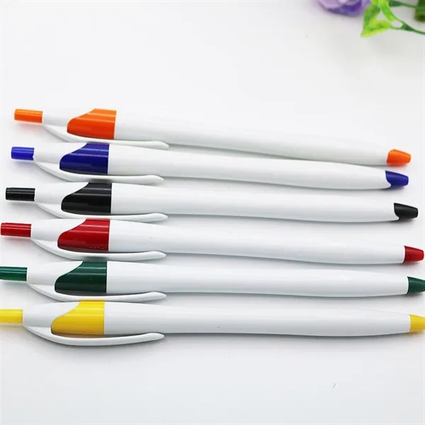 High Quality Custom Colorful Plastic Ballpoint Pens - High Quality Custom Colorful Plastic Ballpoint Pens - Image 1 of 3