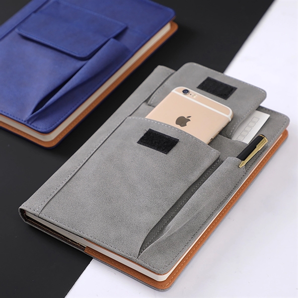 Multi-Function Business A5 Notebook With Phone Pocket - Multi-Function Business A5 Notebook With Phone Pocket - Image 1 of 6