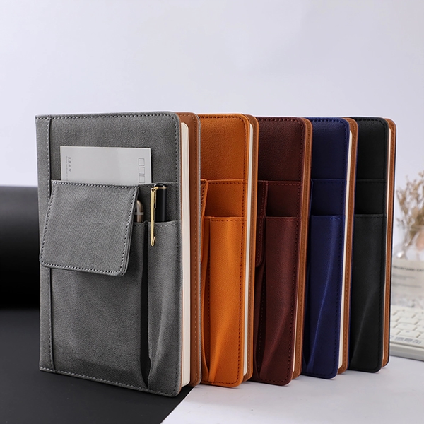 Multi-Function Business A5 Notebook With Phone Pocket - Multi-Function Business A5 Notebook With Phone Pocket - Image 6 of 6