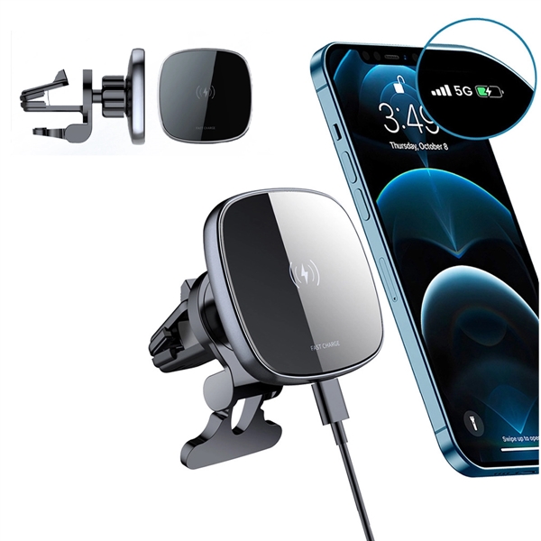Magnetic Wireless Car Charger - Magnetic Wireless Car Charger - Image 0 of 3