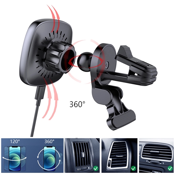 Magnetic Wireless Car Charger - Magnetic Wireless Car Charger - Image 3 of 3