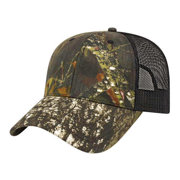 Camo Trucker Mesh Back Cap - Camo Trucker Mesh Back Cap - Image 2 of 7