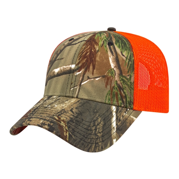 Camo Trucker Mesh Back Cap - Camo Trucker Mesh Back Cap - Image 3 of 7