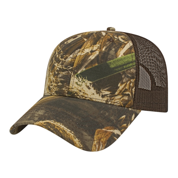 Camo Trucker Mesh Back Cap - Camo Trucker Mesh Back Cap - Image 4 of 7