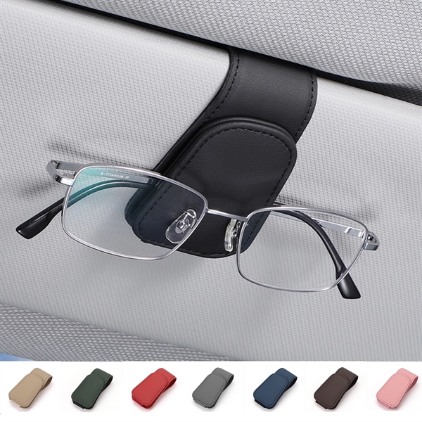 Magnetic Leather Sunglass Holder - Magnetic Leather Sunglass Holder - Image 0 of 2